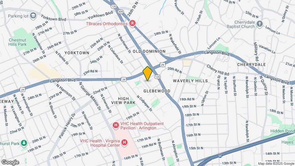 2133 N Brandywine St Map and Location Details