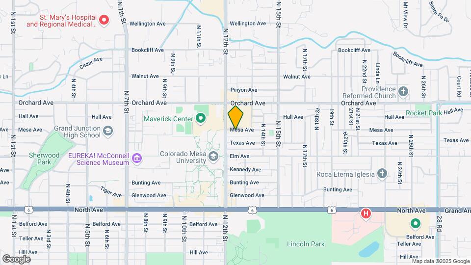 1235 Mesa Ave Map and Location Details