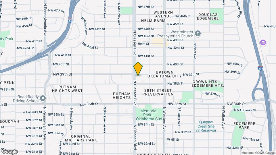 3922 N Classen Blvd Map and Location Details