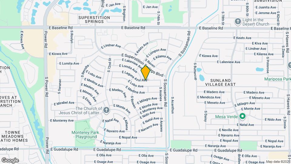 7457 E Laguna Azul Ave Map and Location Details