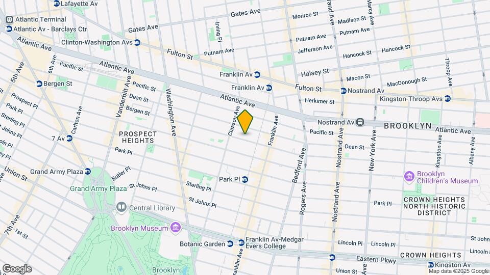 891 Bergen St Map and Location Details