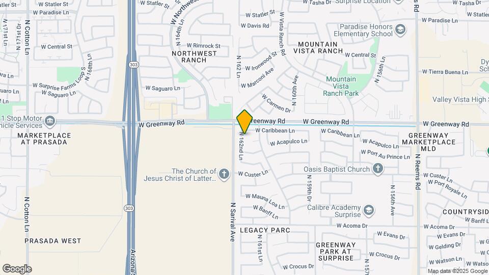 15303 N 162nd Ln Mapa y Detalles de la Ubicación