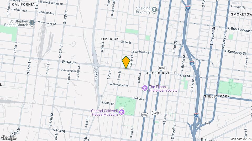 512 W Oak St Map and Location Details