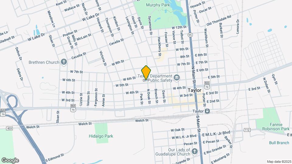 501 N Doak St Map and Location Details