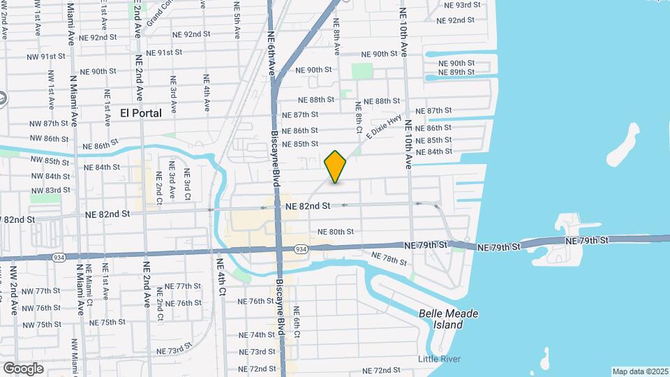 753 NE 82nd Terrace Map and Location Details