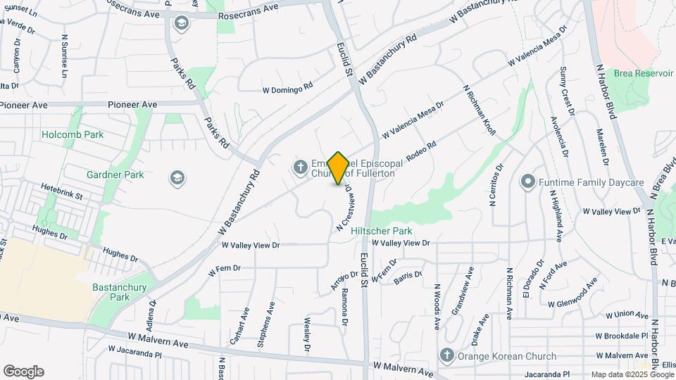 1119 N Crestview Dr Map and Location Details