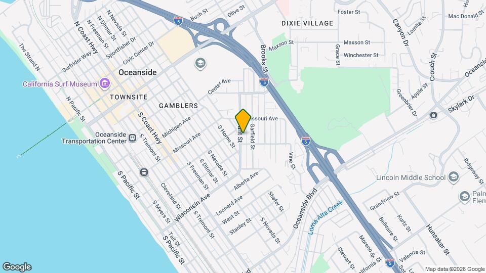 536 Grant St, Unit B Mapa y Detalles de la Ubicación