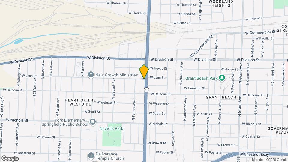 1602 W Lynn St Map and Location Details