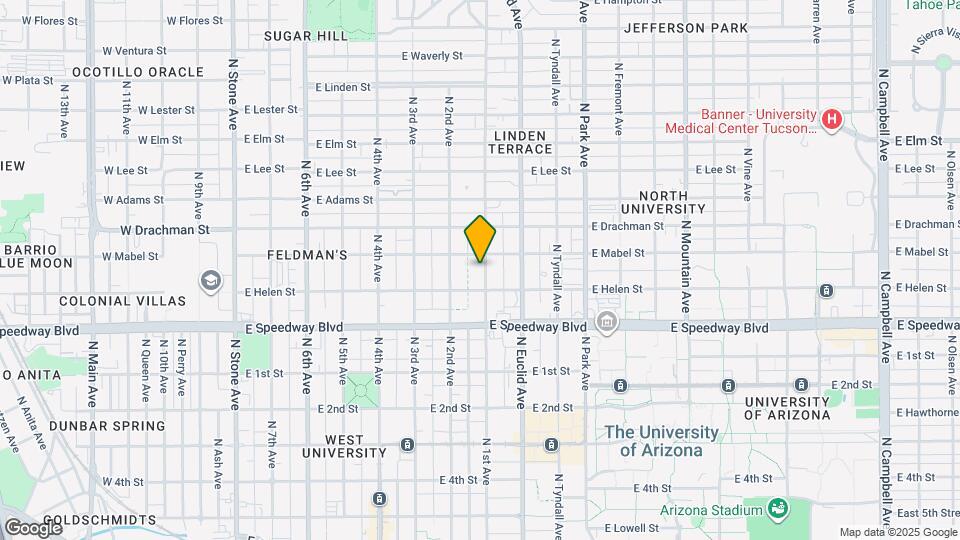 1227 N 1st Ave Map and Location Details