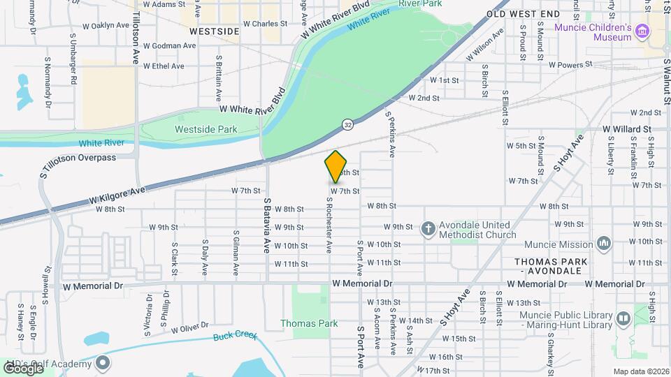 1814 W 7th St Map and Location Details