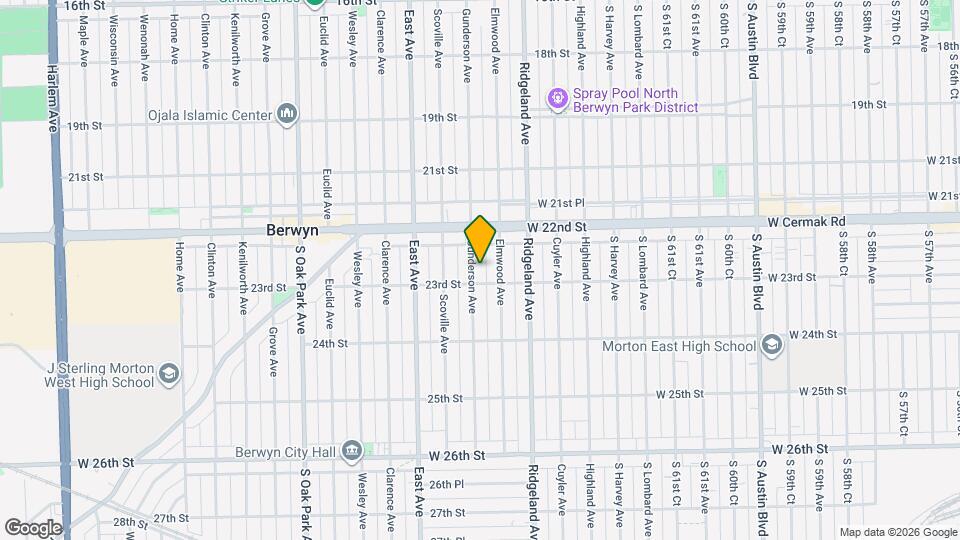 2235 Gunderson Ave Map and Location Details