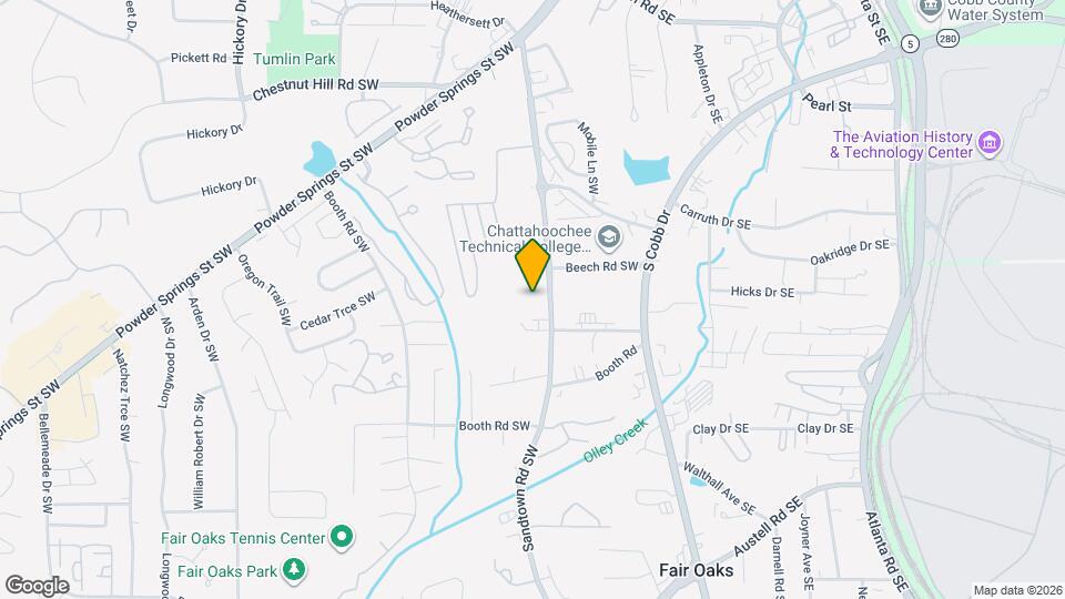 1040 Sandtown Rd SW Map and Location Details