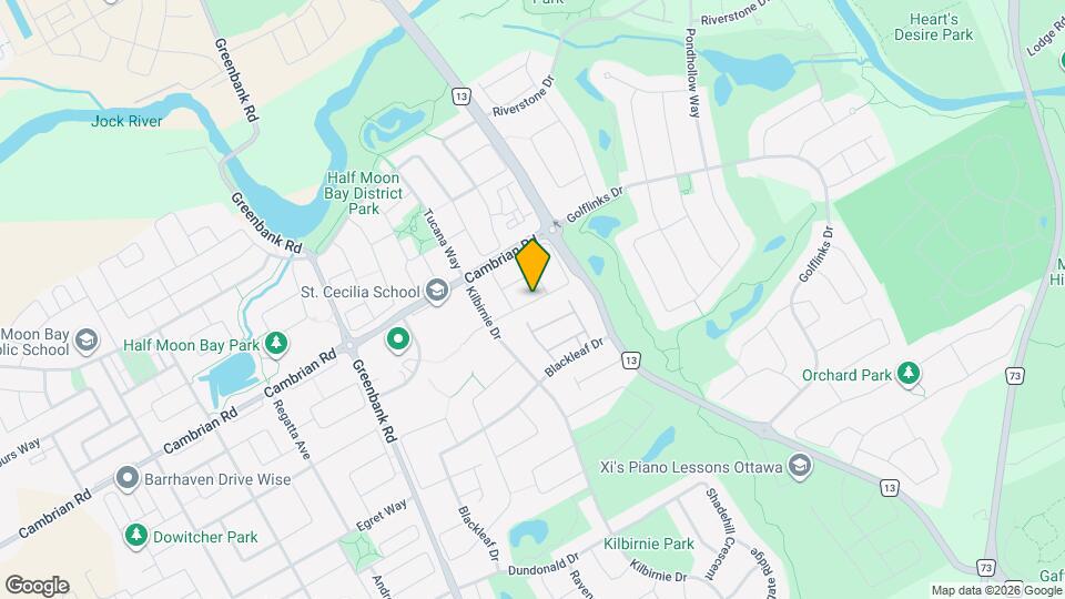 429 Ashbourne Crescent Map and Location Details