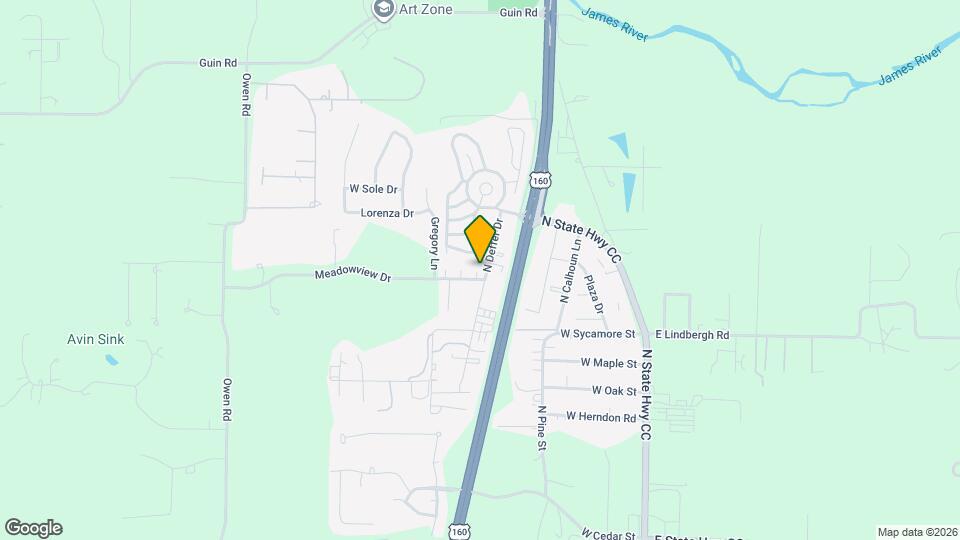 621 Meadowview Dr Map and Location Details