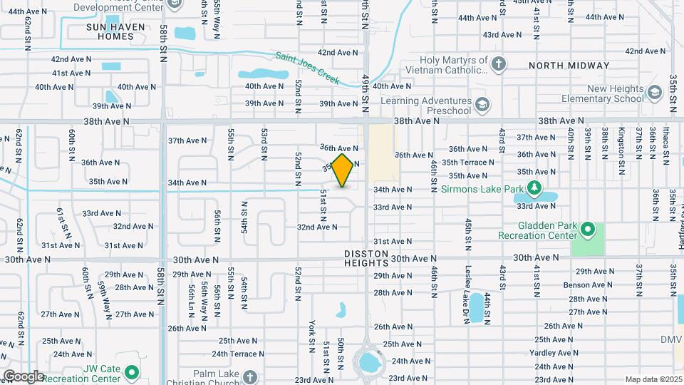 5025 33rd Terrace N Map and Location Details