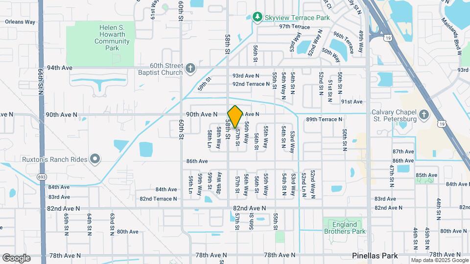 8848 57th St Map and Location Details