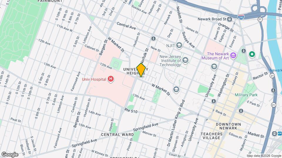 151 W Market St Map and Location Details