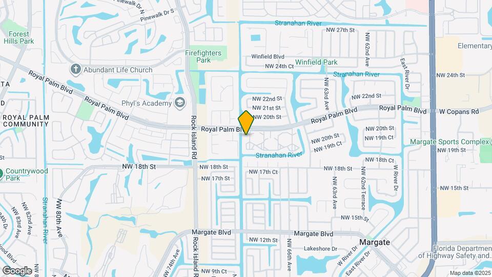 6890 Royal Palm Blvd Map and Location Details