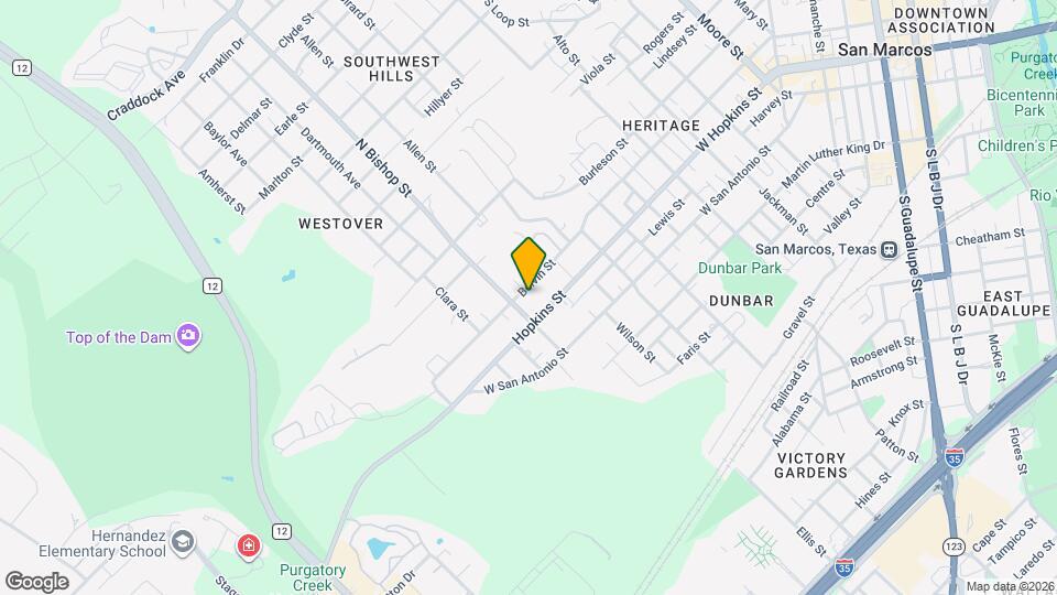 1249 Belvin St Map and Location Details