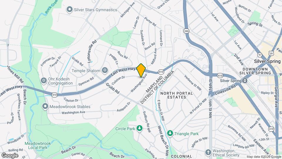 2205 Washington Ave Map and Location Details