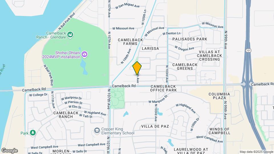 10505 W Reade Ave Mapa y Detalles de la Ubicación