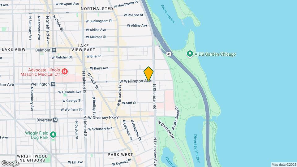 419 W Wellington Ave, Unit C Mapa y Detalles de la Ubicación
