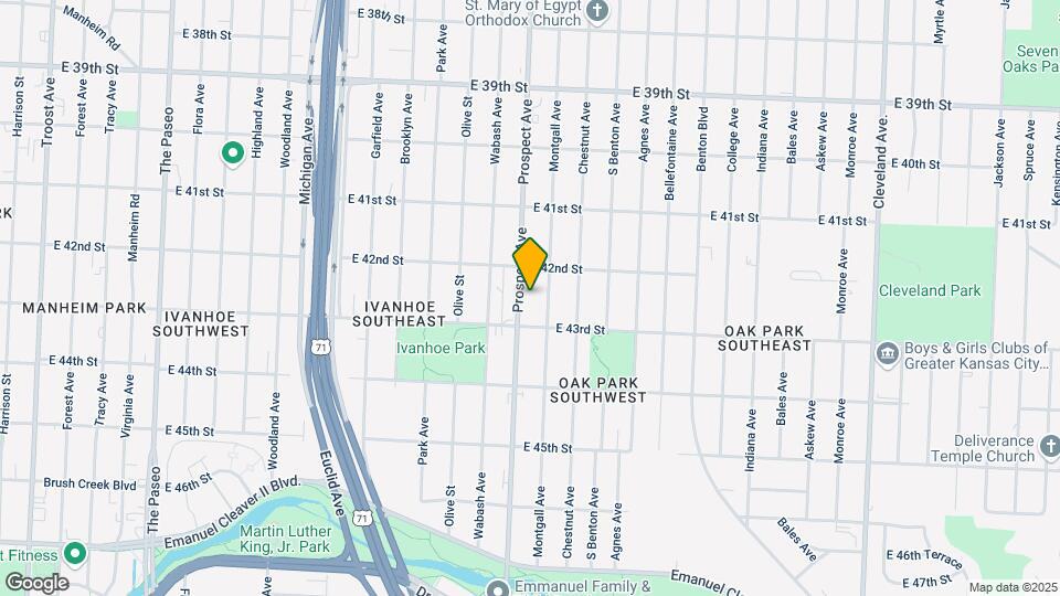 4225 Prospect Ave Map and Location Details