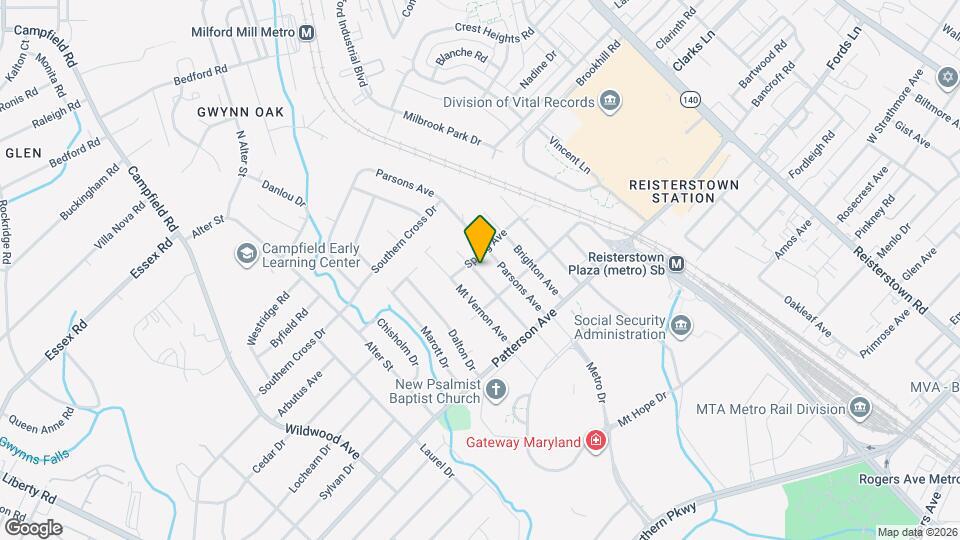 6613 Fairmount Ave Map and Location Details