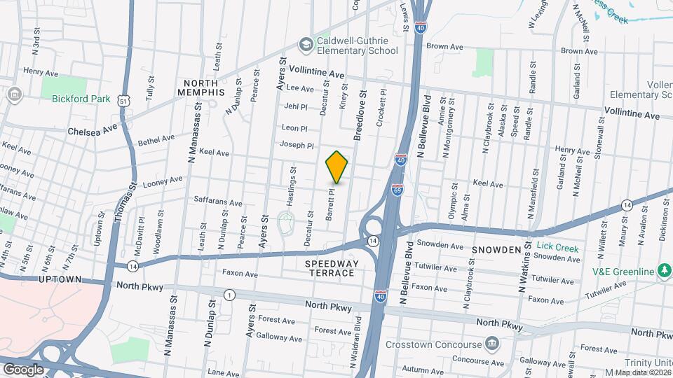 750 Barrett Pl Map and Location Details