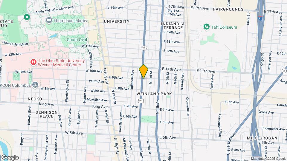 1478 Summit St Map and Location Details