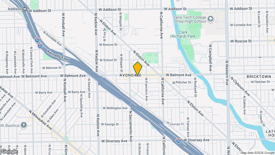 2931 W Belmont Ave, Unit 1 Map and Location Details