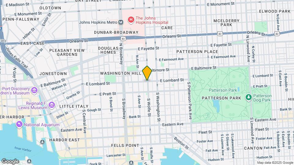 1839 E Lombard St, Unit B Mapa y Detalles de la Ubicación