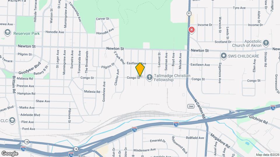 2076 Congo St Map and Location Details