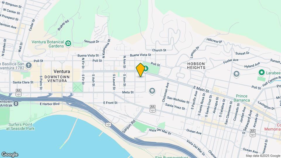 1259 E Santa Clara St, Unit 1259 Map and Location Details