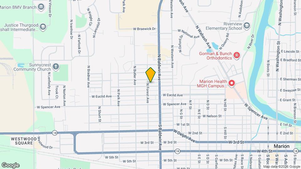 1430 W Jeffras Ave Mapa y Detalles de la Ubicación