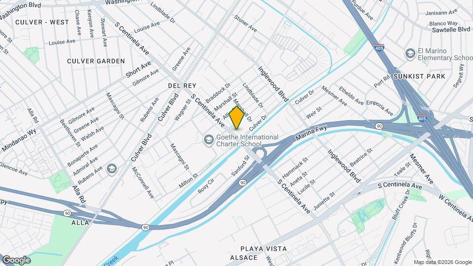 4970 1/2 S Centinela Ave, Unit Back Mapa y Detalles de la Ubicación