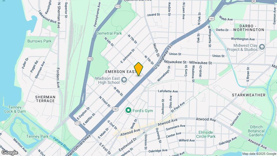 2332 E Washington Ave, Unit #1 Map and Location Details