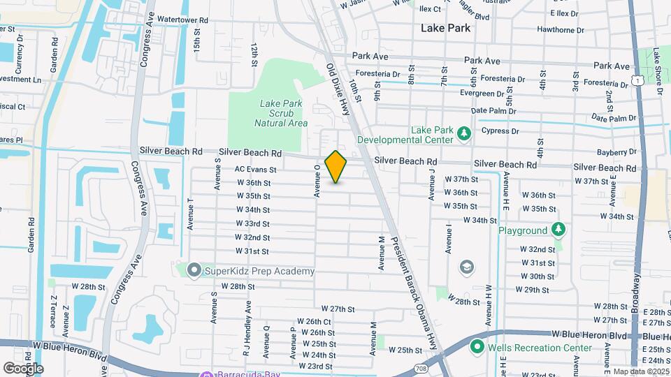 1244 W 36th St Map and Location Details