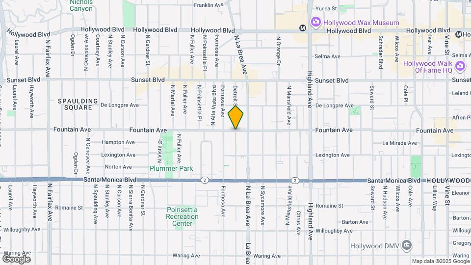 1258 N Detroit St Map and Location Details