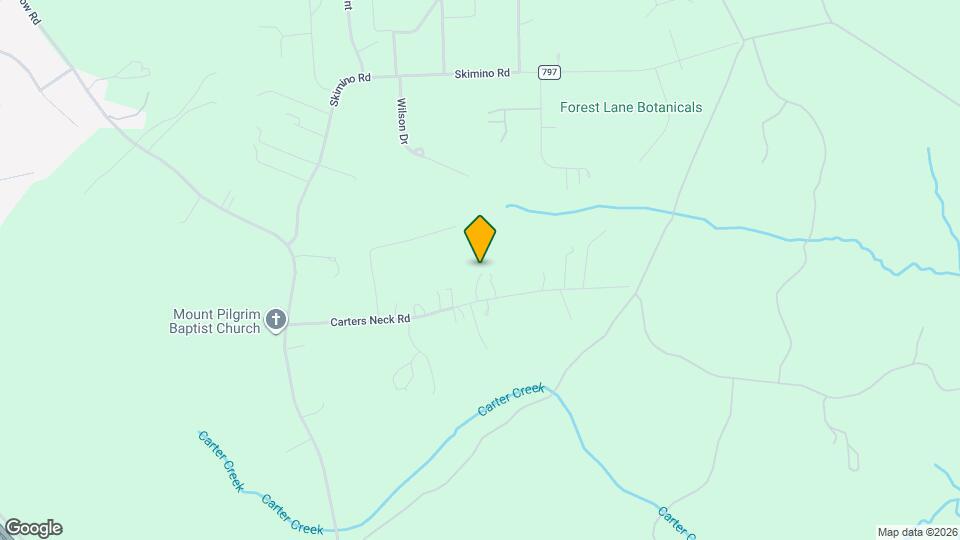 521 Carter's Neck Rd Map and Location Details