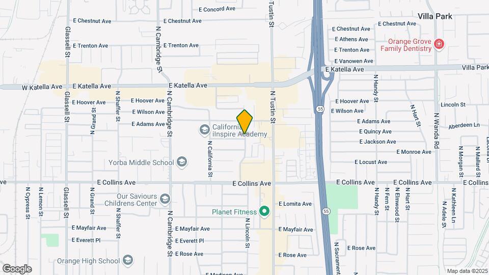 1056 N Lincoln St Map and Location Details