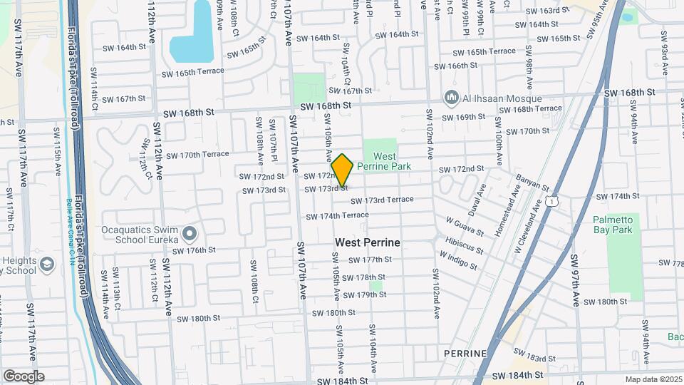 10470 SW 173rd St Map and Location Details