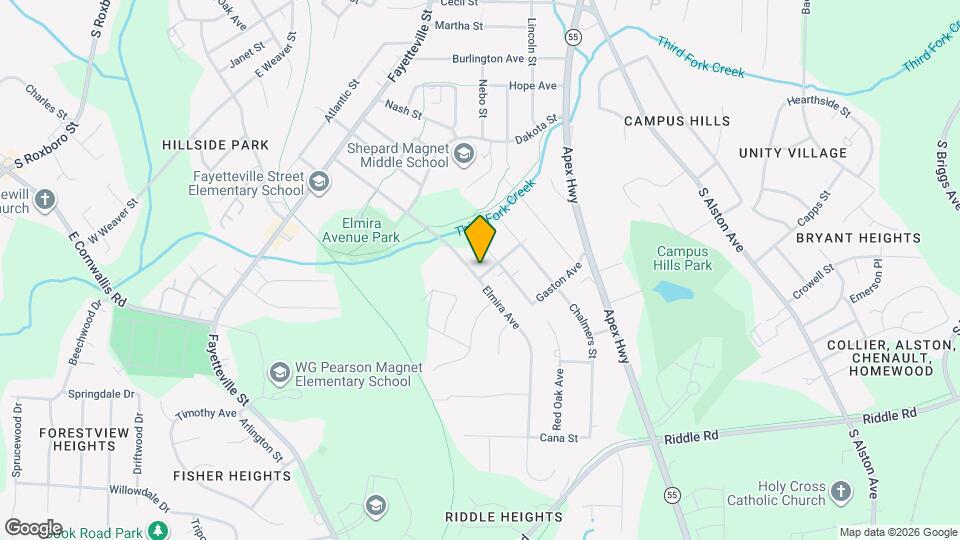 827 Elmira Ave Map and Location Details