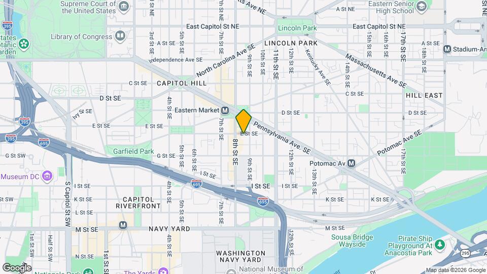 815 E St SE Map and Location Details