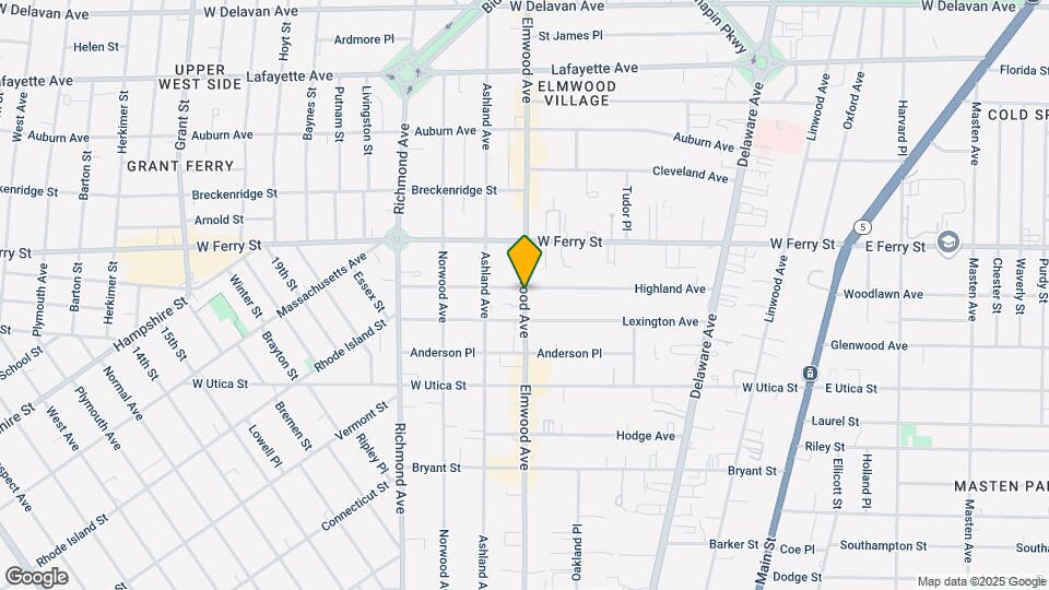 618 Elmwood Ave Map and Location Details