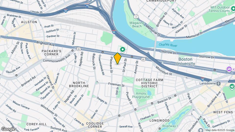 338 Saint Paul St, Unit 3 Map and Location Details