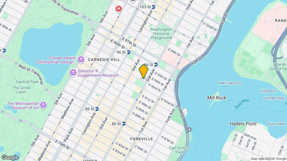 245 E 93rd St Map and Location Details