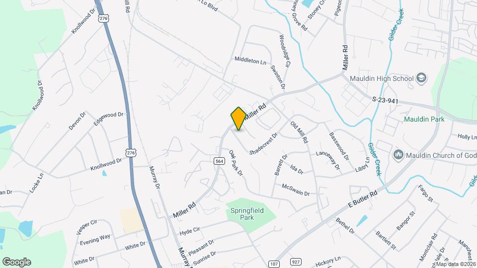 105 Shadecrest Dr Map and Location Details