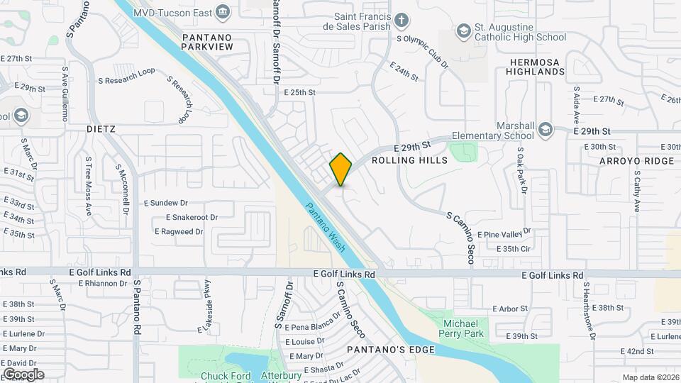 2240 S Quail Hollow Dr Map and Location Details