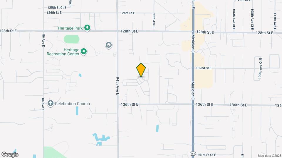 13305 96th Ave Ct E Map and Location Details